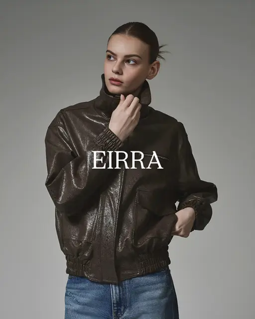 Blouson Leather Jacket(brown)